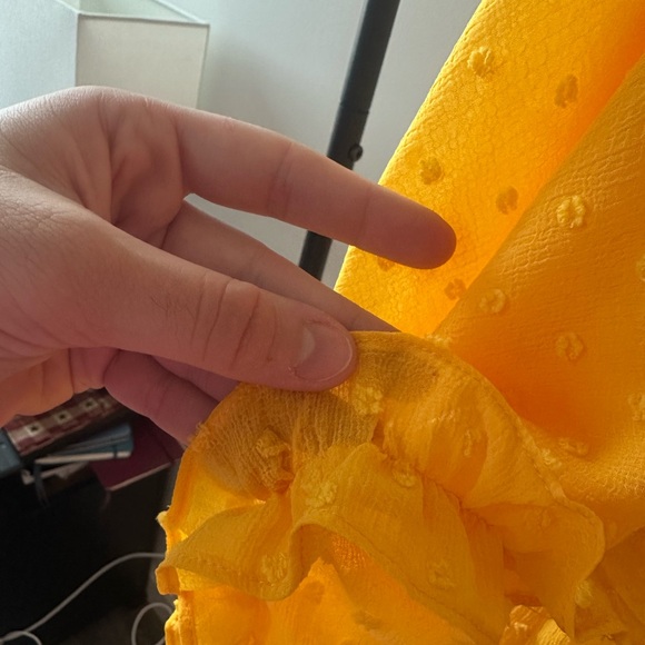 Anthropologie Haida Peasant Mango Ruffle Blouse - Picture 6 of 7